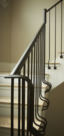 Interior design detail of staircase